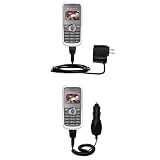 Essential Kit for the Sony Ericsson J100a - includes Car and Wall Charger with Rapid Charge Technology - Gomadic Brand w/ TipExchange Technology