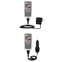 Essential Kit for the Sony Ericsson J100a - includes Car and Wall Charger with Rapid Charge Technology - Gomadic Brand w/ TipExchange Technology