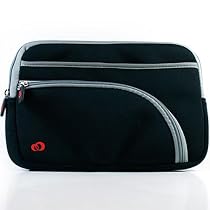Kroo 11233 Retro Sleeve for 10-Inch Portable Laptop (Black/Gray)