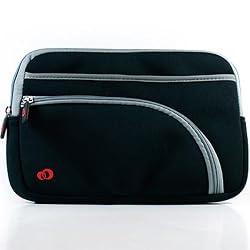 Kroo 11233 Retro Sleeve for 10-Inch Portable Laptop (Black/Gray)
