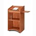 Oklahoma Sound 600-CH Aristocrat Floor Lectern, 25" Width x 46" Height x 20" Depth, Non Sound, Wild Cherry