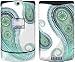 Azure Paisley Print Design Protective Skin Decal Faceplate for Motorola RAZR V3/ V3i/ V3c/ V3m/ V3r/ V3t Cell Phones