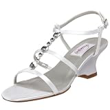 Dyeables Womens Chloe T-Strap Wedge Sandal