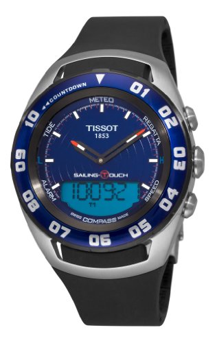 Tissot Men s T0564202704100 Sailing Touch Blue Chronograph Dial Watch