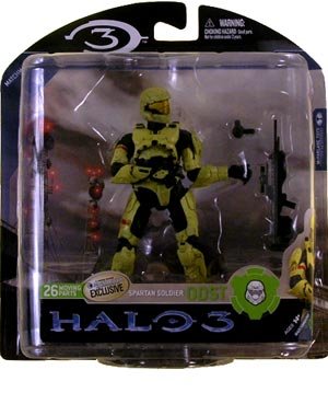 Halo 3 Mcfarlane Toys Series 3 Exclusive Action Figure Yellow Spartan Soldier ODST