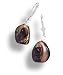 Brown Dyed Mother of Pearl Nugget Earrings