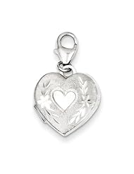 Sterling Silver 15mm Heart Locket