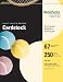 Wausau Vellum Bristol Cardstock, 67 lb, 8.5 x 11 Inch, Pastel Ivory, 250 Sheets (81368)