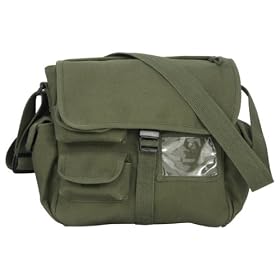 Urban Explorer Canvas Bag Olive Drab by The Military Trail Gear Shop