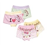4 PCS Summer Thin Baby Pants Girl Boxer Briefs Children Underwear,I Love Horse