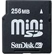 Sandisk SDSDM-256-A10M 256MB Mini SD Memory Card