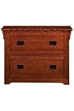 Craftsman Lateral File Two-drawer Dark Oak