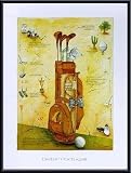 Golf Playing Stories, Framed Art Print by Dieter Portugall