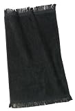 NEW Port & Company - Fingertip Towel Black-OSFA