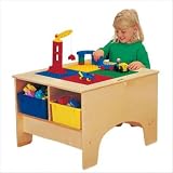 KYDZ Building Table - Duplo Compatible with Tubs Tub Color: Colored