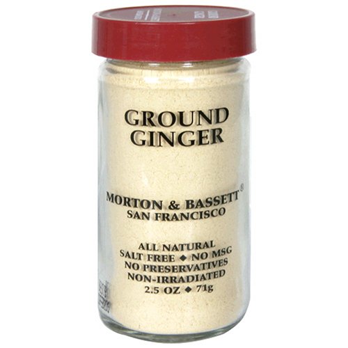 Morton & Bassett Ground Ginger, 2.5-Ounce Jars (Pack of 3)