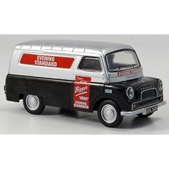 Bedford CA Van, schwarz/silber, Evening Standard, Kasten, Modellauto, Fertigmodell, Oxford 1:43