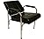 LCL Beauty Contemporary Automatic Recline Shampoo Chair with Steel Frame & Cross-Hatch Stitch Design