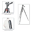 Manfrotto 718B Digi Tripod with Integrated 3-Way Head and Carrying Bag (Black)