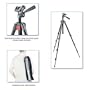 Manfrotto 718B Digi Tripod with Integrated 3-Way Head and Carrying Bag (Black)