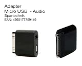 Adapter f&uuml;r iPhone Micro USB: Laden, Datenaustrausch und Audio Out von iPhone, iPod classic nano video &uuml;ber standard Micro USB Kabel und Audiobuchse 3,5cm