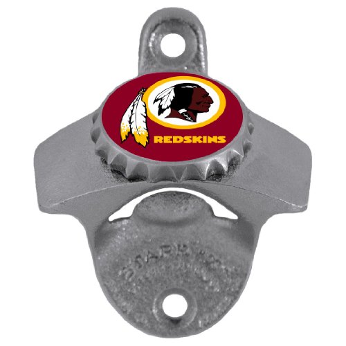 Washington Redskins Wall Mounted Bottle Opener - Mounting Screws Included