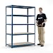 265kgs Industrial Shelving 1800h x 1200w x 600mmd