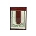 Leather Money Clip Wallet (Brown)