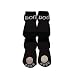 Pet Life Dog Socks with Rubberized Soles in Black & White - Large