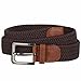 Luxury Divas Braided Stretch Belt With Gunmetal Buckle