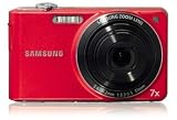 Samsung PL200 - Digital camera - compact - 14.2 Mpix - optical zoom: 7 x - supported memory: SD, SDHC - red