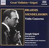 Review Joseph Szigeti  / Brahms; Mendelssohn-Violin Concertos