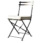 PTC Home & Garden Folding Dining Chair with Cushion, Black