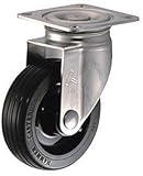 ハンマー　オールステンレス　Ｓ型自在　ゴム車１２５ｍｍ 320S-RU125BAR01