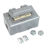 Hubbell Raco 5874-5 Cover and GFCI Receptacle Weatherproof Box, Gray