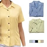 Port Authority Signature - Ladies Palm Tree Jacquard Camp Shirt (L532)