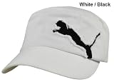 Puma Golf Clairmont Military Cap (White/Black, One Size)