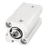 uxcell エアシリンダ アルミニウム材質 ニューマチックアクセサリー シングルロッド デュアルアクション