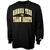 Adidas Georgia Tech Yellow Jackets Black Rally Long Sleeve T-shirt