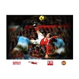 Manchester United Wayne Rooney Bicycle Kick Mural Wall Graphic