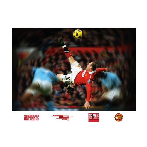 Manchester United Wayne Rooney Bicycle Kick Mural Wall Graphic