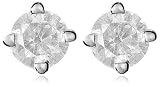 14k White Gold Round Diamond Stud Earrings (1/5 cttw, K-L Color, I3 Clarity)