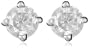 14k White Gold Round Diamond Stud Earrings (1/5 cttw, K-L Color, I3 Clarity)