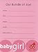 25 Baby Girl Fill-in Birth Announcements