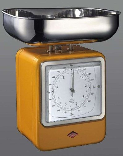 KÃCHENWAAGE MIT UHR ORANGE