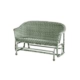 All - weather Wicker - look Love Seat Glider