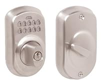 Schlage BE365VPLY626 Plymouth Keypad Deadbolt, Satin Chrome