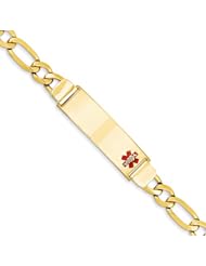 14k Yellow Gold 7in Medical Jewelry Bracelet. Metal Wt- 20.87g