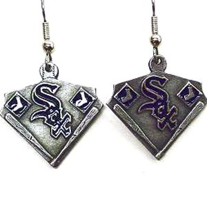 MLB Chicago White Sox Cast Dangle Earrings