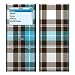 Turquoise Plaid Design Decal Skin Sticker for Apple iPod nano 2G (2nd Generation) 2GB/ 4GB/ 8GB Player